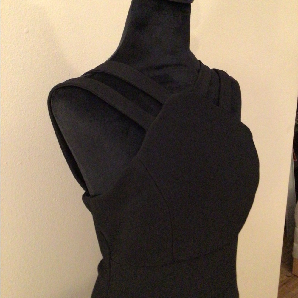 Elegant Black Halter Dress  size L